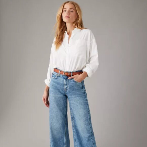 AE Perfect Button Up Shirt - NWT - Picture 1 of 5